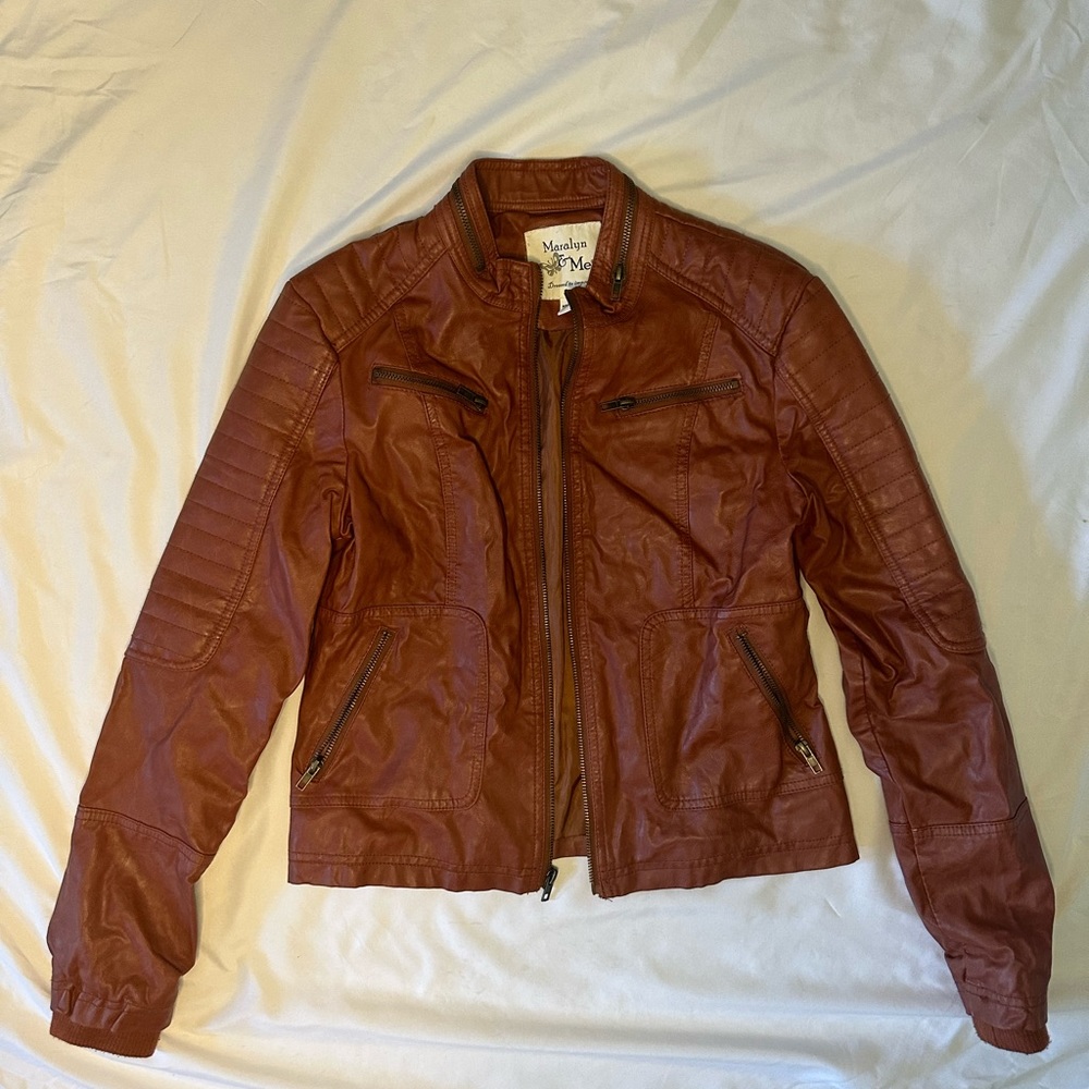 WORN ONCE! Leather Jacket